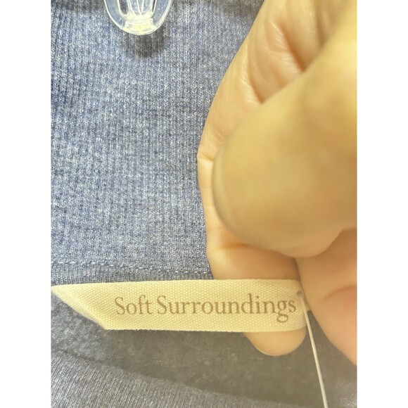 Soft‎ Surroundings Womens 2X Blue Angie Tunic NWT - Picture 5 of 11